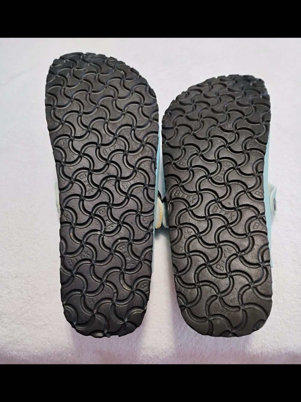 Birkenstock Burki's Blue Suede Leather Clog Sandals Comfort Shoes Ladies 9 - Picture 11 of 16